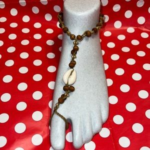 New One Boho  Cowrie Sea Shell Beaded Anklet Barefoot Sandals Beachwear